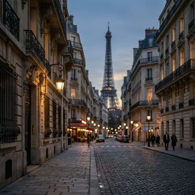 Parisian Street Background